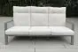 Gartensofa Venedig mit Polsterung & verstellbarer Rückenlehne aus Aluminium - Farbe: graualuminium, Tiefe: 790 mm, Breite: 1930 mm, Höhe: 960 mm