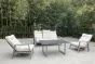 Gartensofa Venedig mit Polsterung & verstellbarer Rückenlehne aus Aluminium - Farbe: graualuminium, Tiefe: 790 mm, Breite: 1930 mm, Höhe: 960 mm