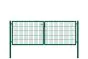 Rohrrahmentor Basic 2-flügelig - Ausführung: grün beschichtet, Höhe: 103 cm, Durchgangslichte: ca. 283 cm