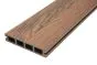 Terrassendielen WPC - Länge: 2900 mm, Querschnitt: 140 x 25 mm, Farbe: Holzoptik dunkelbraun