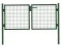Zauntor Dingo 2-flügelig - Maße (H x B): 175 x 300 cm, Ausführung: grün beschichtet