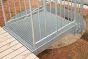Gitterrostpodeste 30 x 10 mm, feuerverzinkt - Länge: 1000 mm, Breite: 1000 mm