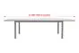 Esstisch Boston ausziehbar aus Aluminium - Farbe: graualuminium, Länge: 2000 / 2940 mm, Breite: 900 mm, Höhe: 750 mm