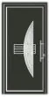 Aluminiumtür Mod. Alu Star 5 anthrazit - 1100 x 2100 mm (B x H), Anschlag: innen rechts - DIN rechts