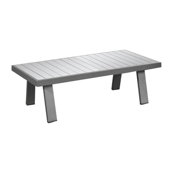 Kaffeetisch Lissabon aus Aluminium - Farbe: graualuminium, Maße: 1210 x 600 x 390 mm