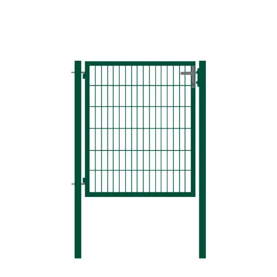 Rohrrahmentor Basic 1-flügelig - Ausführung: grün beschichtet, Höhe: 123 cm, Durchgangslichte: ca. 87 cm