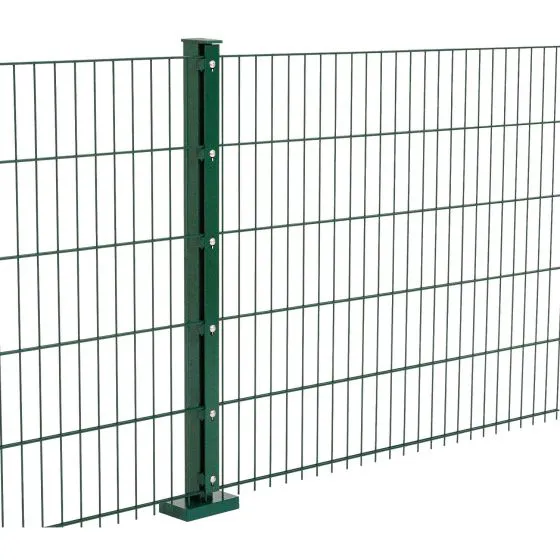 Doppelstabmattenzaun Goliath 8/6/8 mm - Ausführung: grün beschichtet, Höhe: 63 cm, Länge: 251 cm