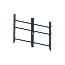 Aluzaun Türrahmen 2-flügelig ohne Füllung (Profil: 63 mm)