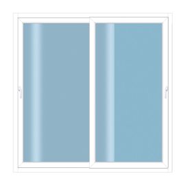 Schiebetür 2-flügelig ESG-Verglasung - 2-teilig 2000 x 2000 mm