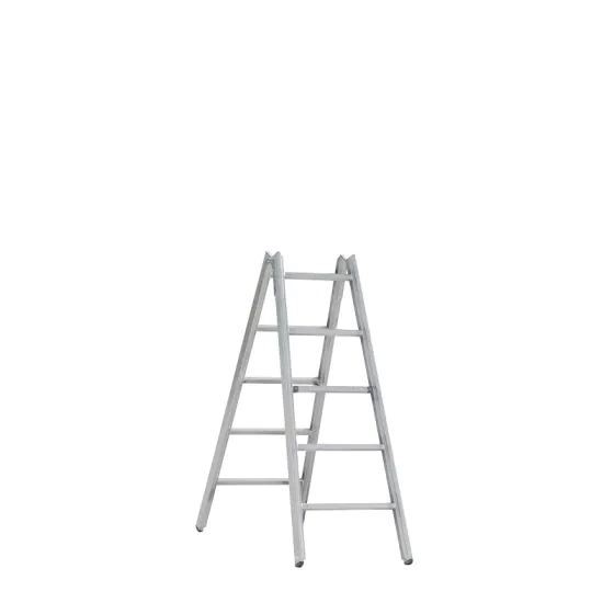 Alu-Sprossen Stehleiter Mod. 000 - Sprossenanzahl: 2 x 5, Länge: 1,50 m