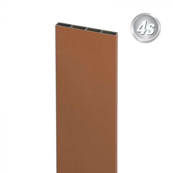 Alu Latte 20 x 200 mm - Farbe: braun, Länge: 300 cm, Höhe: 20 cm