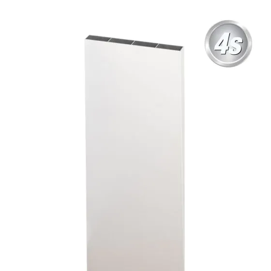 Alu Latte 20 x 200 mm - Farbe: grau, Länge: 300 cm, Höhe: 20 cm