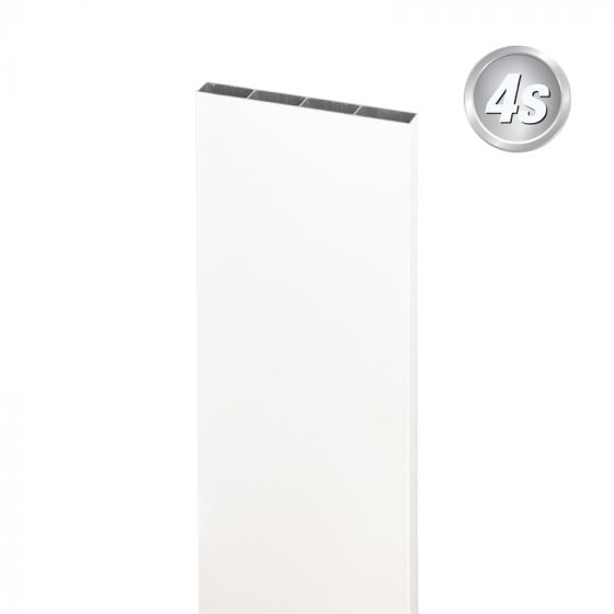Alu Latte 20 x 200 mm - Farbe: weiß, Länge: 300 cm, Höhe: 20 cm