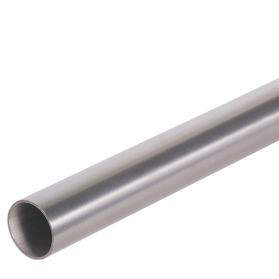 Edelstahl Rundrohr 26,9 x 2,00 mm (3/4'') geschliffen - Länge: 600 cm