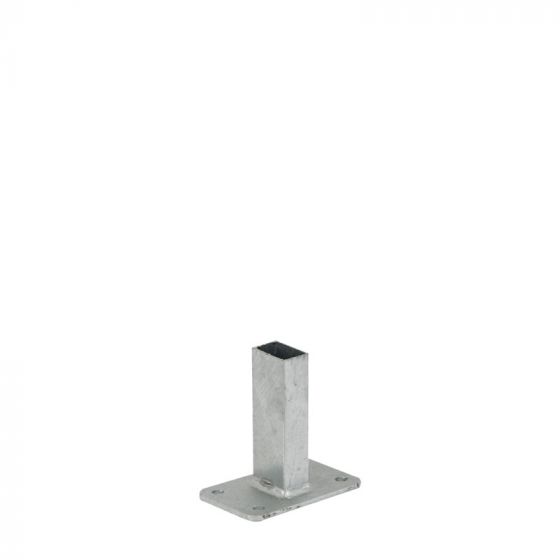 Fußplatte - Führungshülse: 15 cm für Mod. U & Objekt