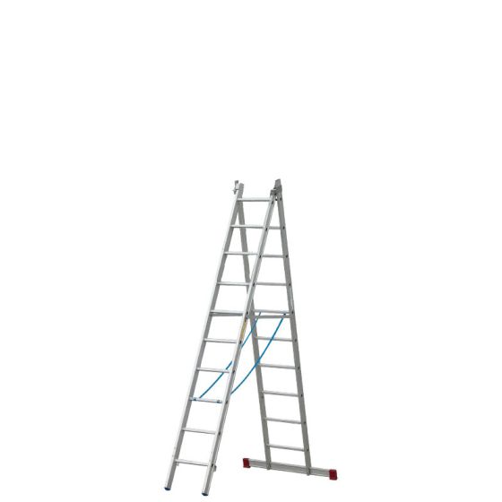 Goldpunkt Mehrzweckleiter 2-tlg. Mod. 500 - Sprossenanzahl: 2 x 10