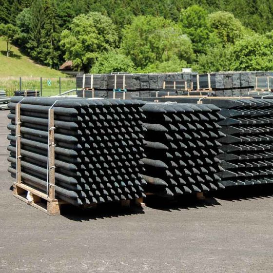 Recyclingpfosten / Zaunpfosten Profi mit Spitze