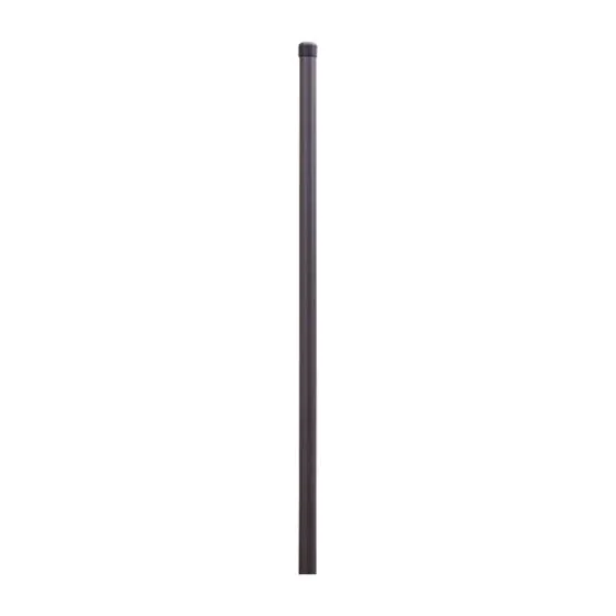 Zaunpfosten Mod. Basic 34 - Farbe: anthrazit, max. Zaunhöhe: 152 cm, Länge: 168 cm