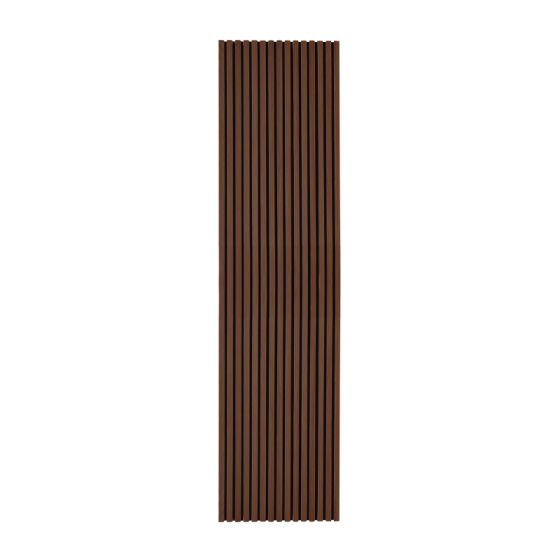 Akustikpaneele  - Modell: Raucheiche dunkel - Echtholzfurnier, Maße: 2400 x 600 x 22 mm, Stück: 4, Packungsinhalt: ca. 5,76 m²