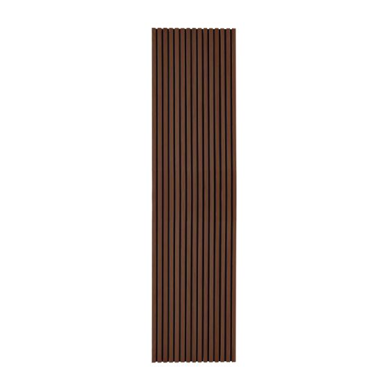 Akustikpaneele  - Modell: Raucheiche dunkel - Echtholzfurnier, Maße: 2400 x 600 x 22 mm, Stück: 4, Packungsinhalt: ca. 5,76 m²