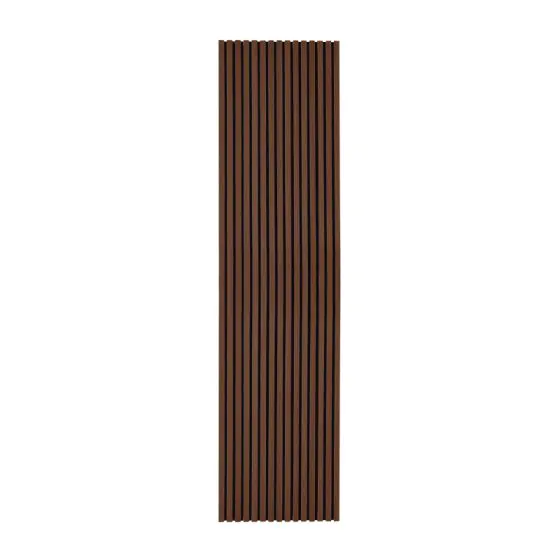 Akustikpaneele  - Modell: Raucheiche dunkel - Echtholzfurnier, Maße: 2400 x 600 x 22 mm, Stück: 4, Packungsinhalt: ca. 5,76 m²