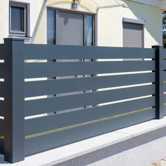 Aluzaun Sichtschutz Dublin Latten-Paket (6 Stück) - Höhe: 85 cm, Breite: 250 cm, Farbe: anthrazit