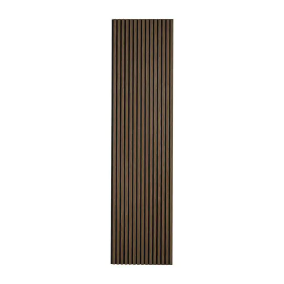 Akustikpaneele für Decke & Wand - Modell: Mittelbraun - künstliches Holzfurnier, Maße: 2400 x 600 x 21 mm, Stück: 2, Packungsinhalt: ca. 2,88 m²