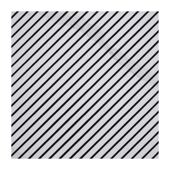 Akustikpaneele mit diagonalem Muster - Modell: Weißer Marmor PVC, Maße: 600 x 600 x 9,4 mm, Stück: 10, Packungsinhalt: ca. 3,6 m²