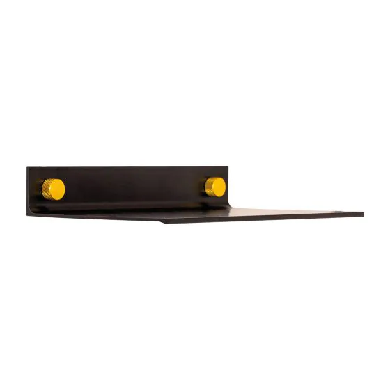 Ablage aus Metall - schwarz, 200 x 120 mm