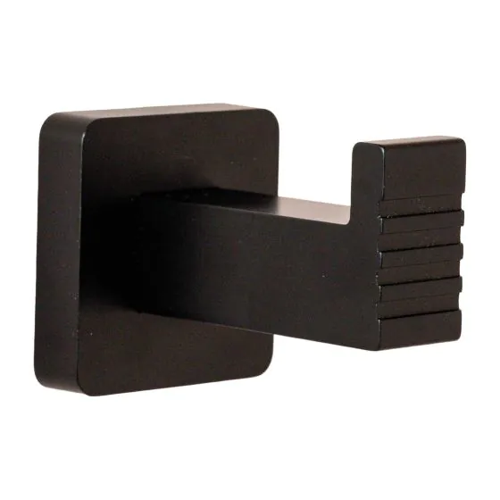 Garderobenhaken aus Metall – schwarz matt, 100 mm