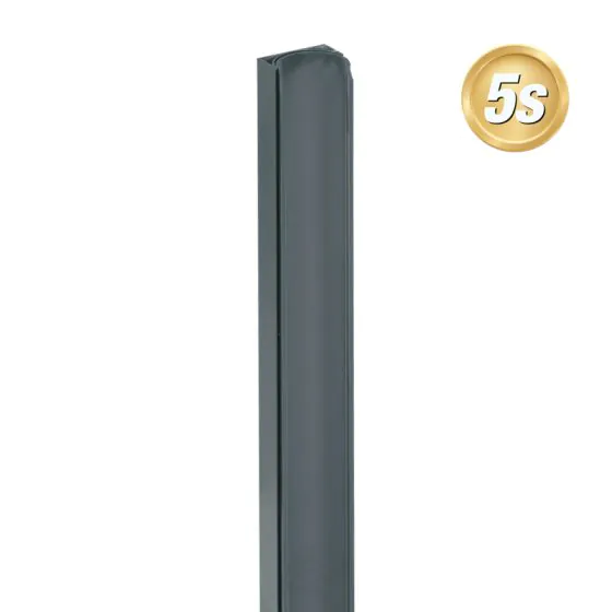 Alu U-Profil beweglich für 44 mm Profile - Farbe: anthrazit 5S, Länge: 200 cm