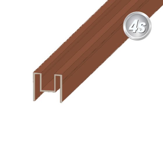 Alu Adapterprofil Oxford - Farbe: braun, Länge: 100 cm