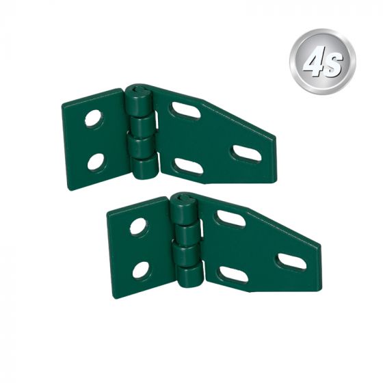 Alu Zauntragprofilhalter Winkel Set beweglich  - Farbe: grün, Stück: 2