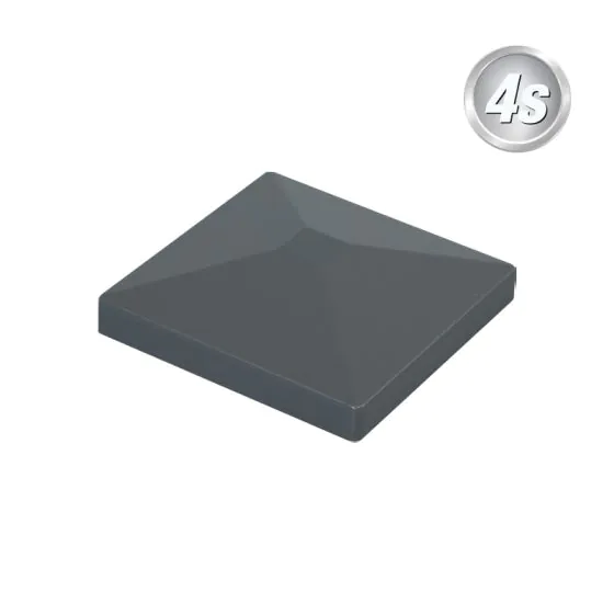 Alu Pfosten Abdeckkappe - Farbe: anthrazit, Form: Pyramide