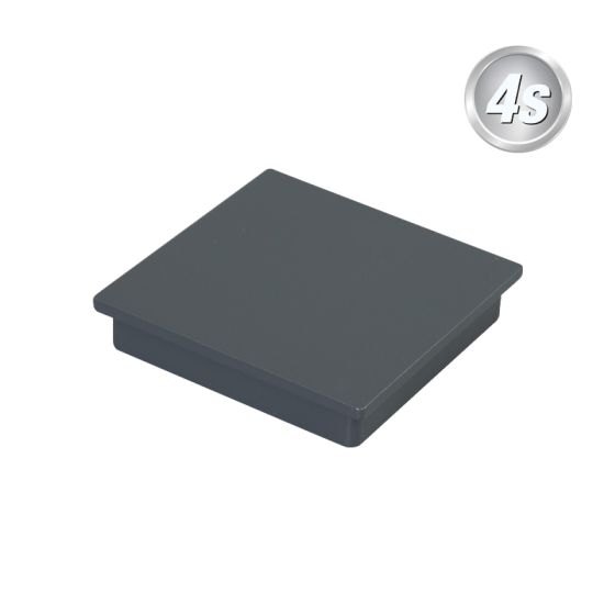 Alu Pfosten Abdeckkappe 60 x 60 mm - Farbe: anthrazit, Form: flach