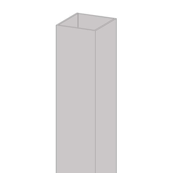 Alu Pfosten 100 x 100 x 4 mm