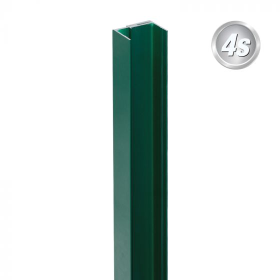Alu U-Profil 2-teilig - Farbe: grün, Länge: 200 cm