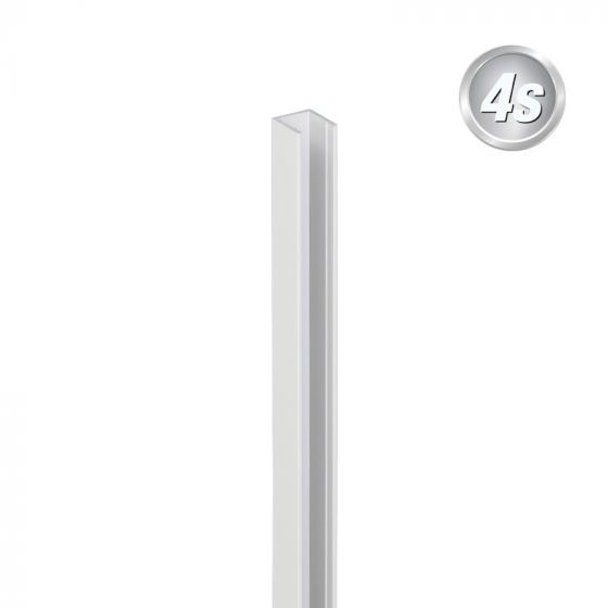 Alu U-Profil - Farbe: grau, Länge: 200 cm