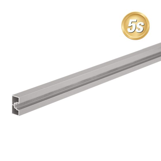 Alu Zauntragprofil 60 x 30 mm - Farbe: dunkelgrau 5S, Länge: 300 cm