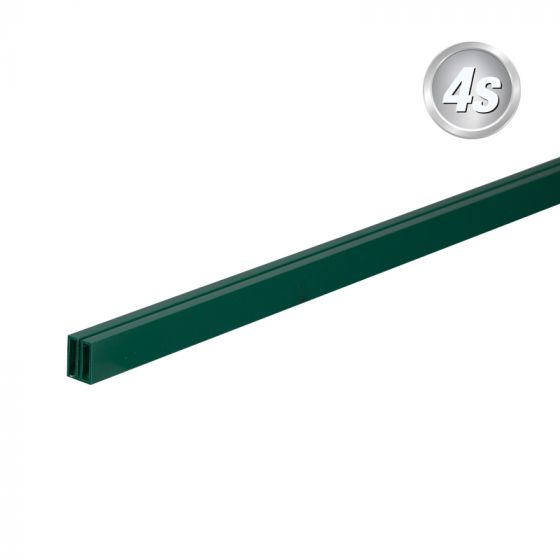 Alu Einschubleiste für Lochblech - Länge: 60 cm, Farbe: grün