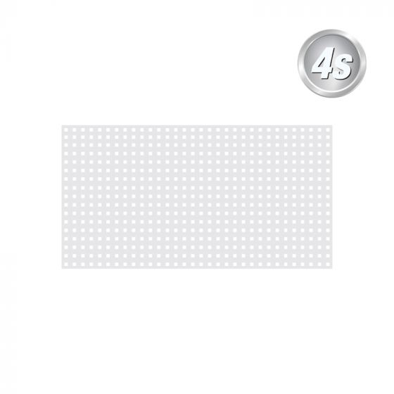 Alu Lochblech 20 x 20 mm - Farbe: grau, Breite x Höhe: 200 x 85 cm