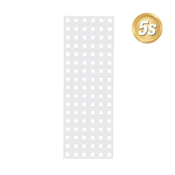 Alu Lochblechdekor 30 x 85 cm - Farbe: grau 5S