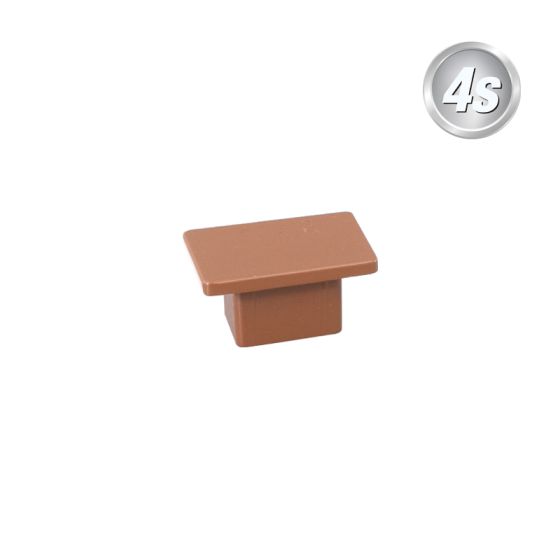 Alu Ornament Abdeckkappe Verona  - Farbe: braun, Form: flach, Querschnitt: 30 x 20 mm