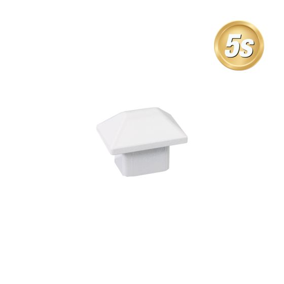 Alu Ornament Abdeckkappe Verona  - Farbe: grau 5S, Form: Pyramide, Querschnitt: 30 x 20 mm