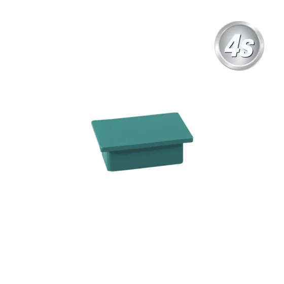 Alu-Ornament Verona Abdeckkappe - Farbe: grün, Form: flach, Querschnitt: 44 x 30 mm
