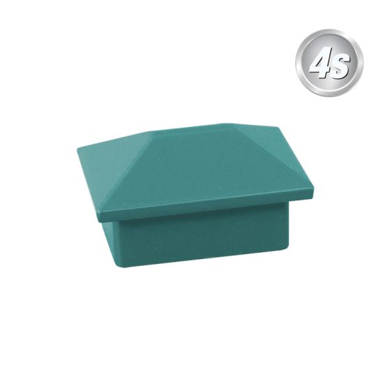 Alu-Ornament Verona Abdeckkappe - Farbe: grün, Form: Pyramide, Querschnitt: 44 x 30 mm