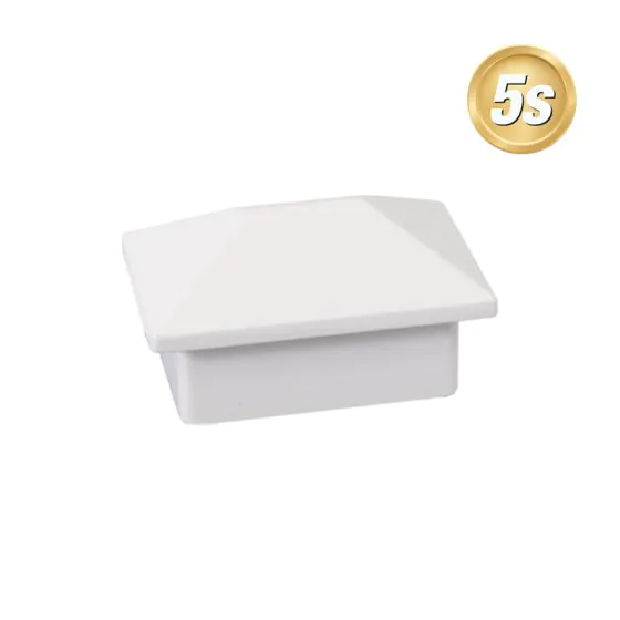 Alu Ornament Abdeckkappe Verona - Farbe: grau 5S, Form: Pyramide, Querschnitt: 44 x 30 mm