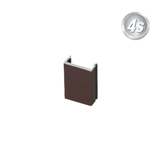 Alu Abstandhalter - Farbe: schokobraun, Länge: 5 cm
