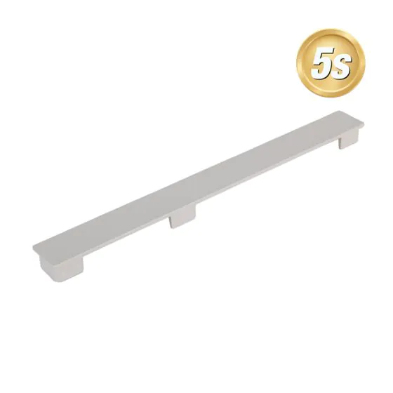 Alu Latten Abdeckkappe flach Norwich - Farbe: grau 5S, für Alu Latten: 200 mm