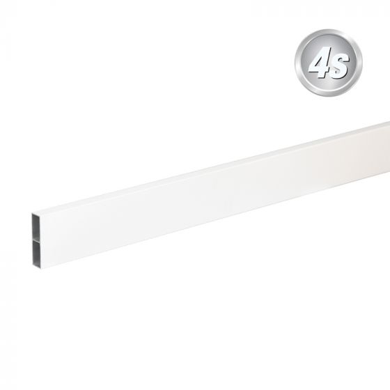 Alu Querlatte 20 x 80 mm - Farbe: weiß, Länge: 100 cm, Höhe: 8 cm